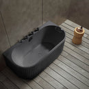 Mazur MUE-A005-2B Freistehende Badewanne mit abriebfester Beschichtung und Armatur 170 x 80 x 63 cm