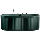 Mazur MUE-A005-2MG Freistehende Badewanne mit abriebfester Beschichtung und Armatur 170 x 80 x 63 cm