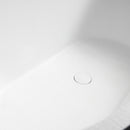 Mazur MUE-A005-2W Freistehende Badewanne mit abriebfester Beschichtung und Armatur 170 x 80 x 63 cm