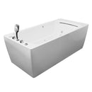 Mazur MO-1805 Freistehende SPA-Badewanne mit Hydromassage, 170 x 80 x 58 cm