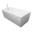 Mazur MO-1805 Freistehende SPA-Badewanne mit Hydromassage, 170 x 80 x 58 cm