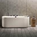 Mazur MUE-A005C Freistehende, wandmontierte Whirlpool-Badewanne mit Hydromassage, 170 x 80 x 63 cm