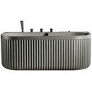 Mazur MUE-A005G Freistehende, wandmontierte Whirlpool-Badewanne mit Hydromassage 170 x 80 x 63 cm