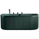 Mazur MUE-A005MG Freistehende, wandmontierte Whirlpool-Badewanne mit Hydromassage, 170 x 80 x 63 cm