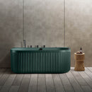 Mazur MUE-A005MG Freistehende, wandmontierte Whirlpool-Badewanne mit Hydromassage, 170 x 80 x 63 cm