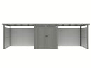 StarLine Metal Shed Model Style 4.45 m² Economy Set 4 Aluminum Grey