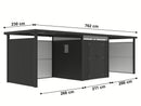 StarLine Metal Shed Model Style 4.45 m² Economy Set 4 Anthracite