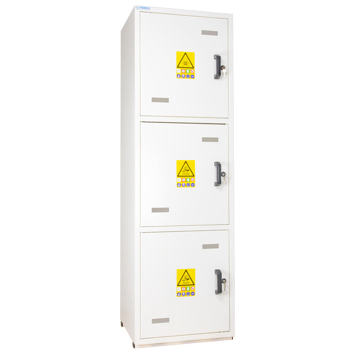 Armadietto di sicurezza Ecosafe alto 3 ante - 3 ripiani interni