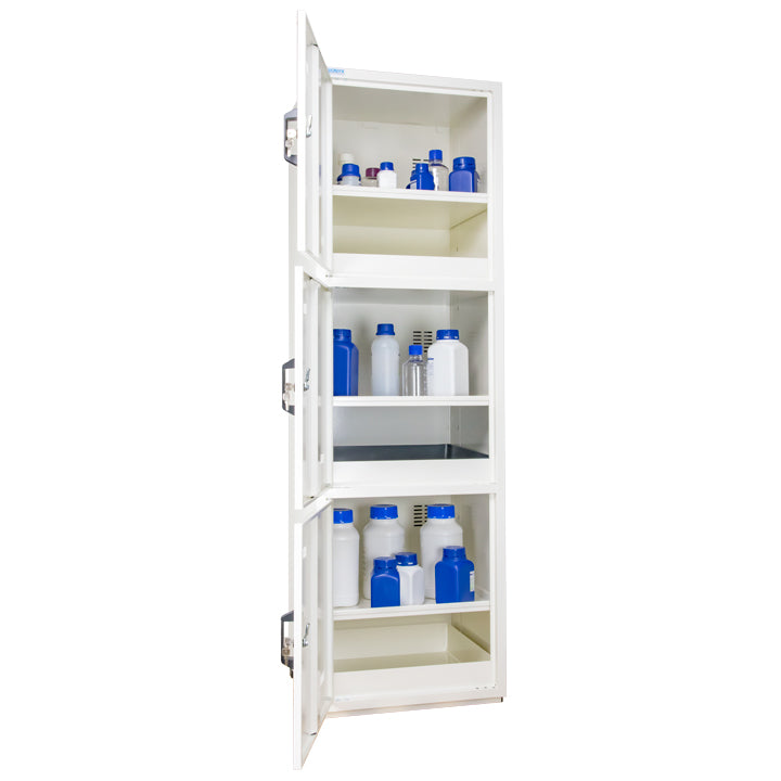 Ecosafe Sicherheitsschrank Hoch 3 Türen - 3 Innenfächer (1 Mit Pvc Regale)