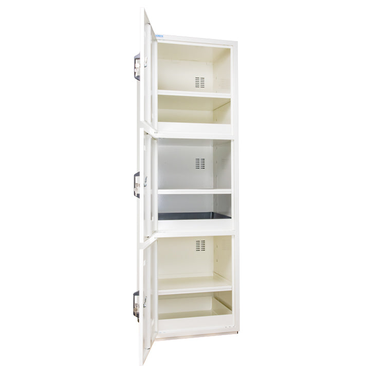 Ecosafe Sicherheitsschrank Hoch 3 Türen - 3 Innenfächer (1 Mit Pvc Regale)