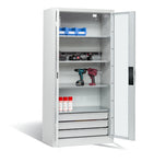C+P Akkuladeschrank Serie 89, H1950xB930xT500mm