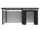 StarLine Metall Gerätehaus Modell Style 4,45 m² Spar-Set 2 Anthrazit