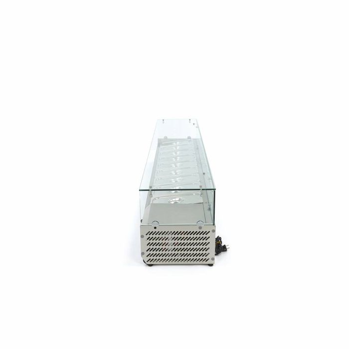 MAXIMA Gastro countertop refrigerated display case - 200 cm - Fits 9 x 1/3 GN