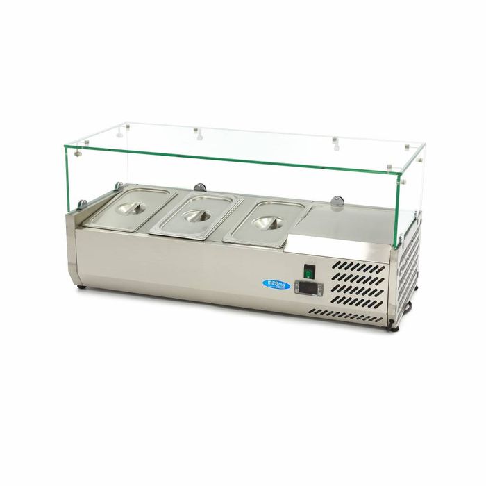 MAXIMA Gastro koelvitrine - 95 cm - Geschikt voor 3 x 1/3 GN