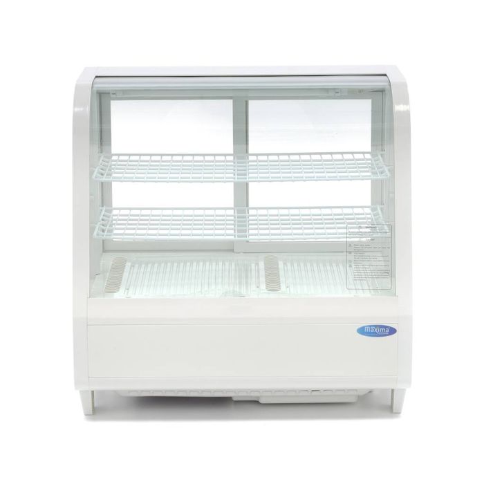 Réfrigérateurs à portes vitrées MAXIMA Gastro - 100 l - 68 cm - Blanc