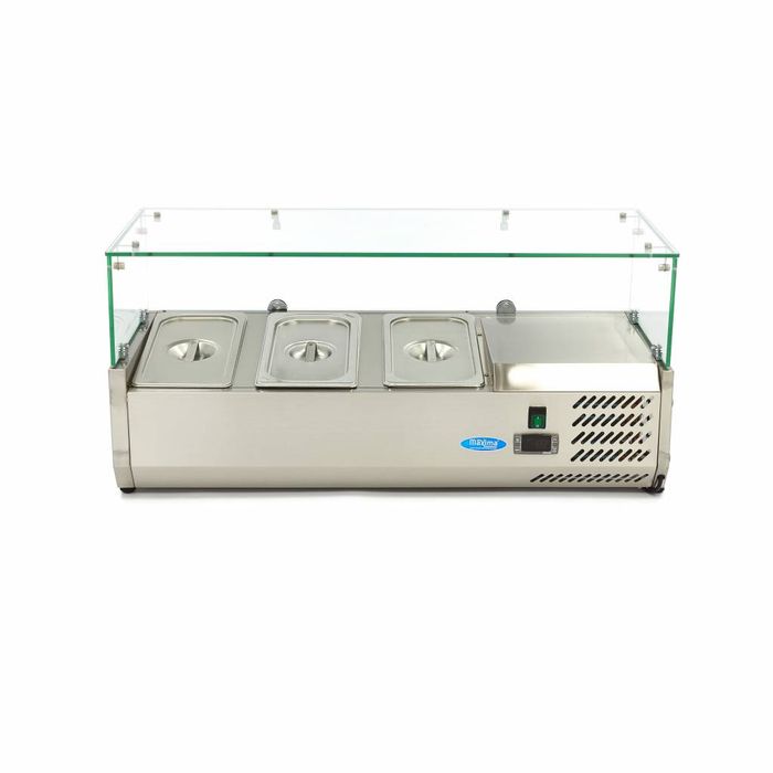 MAXIMA Gastro koelvitrine - 95 cm - Geschikt voor 3 x 1/3 GN