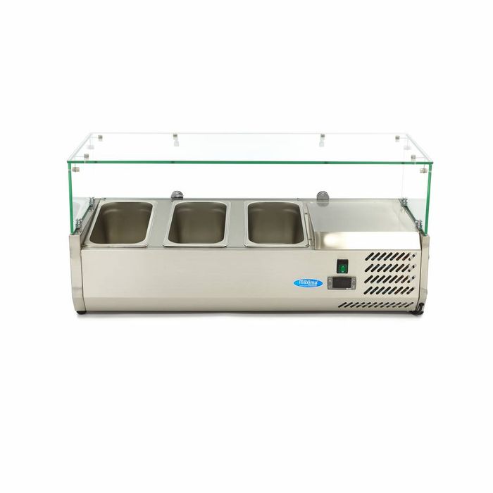 MAXIMA Gastro koelvitrine - 95 cm - Geschikt voor 3 x 1/3 GN
