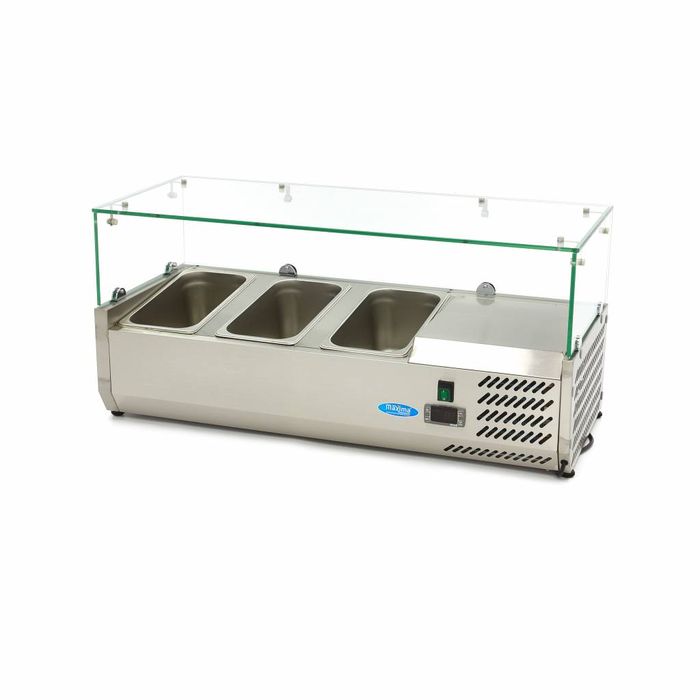 MAXIMA Gastro koelvitrine - 95 cm - Geschikt voor 3 x 1/3 GN