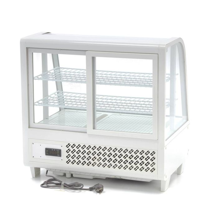 Réfrigérateurs à portes vitrées MAXIMA Gastro - 100 l - 68 cm - Blanc