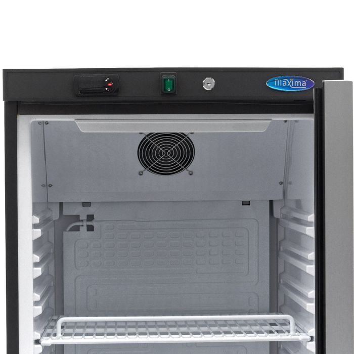 Réfrigérateur Gastronomique MAXIMA - 400 l - Noir - avec porte vitrée