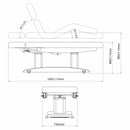 Habys Massageliege Elektrisch mit Heizung Gemini Flex | Handfernbedienung | 4 - Motoren | 3 Jahre Garantie