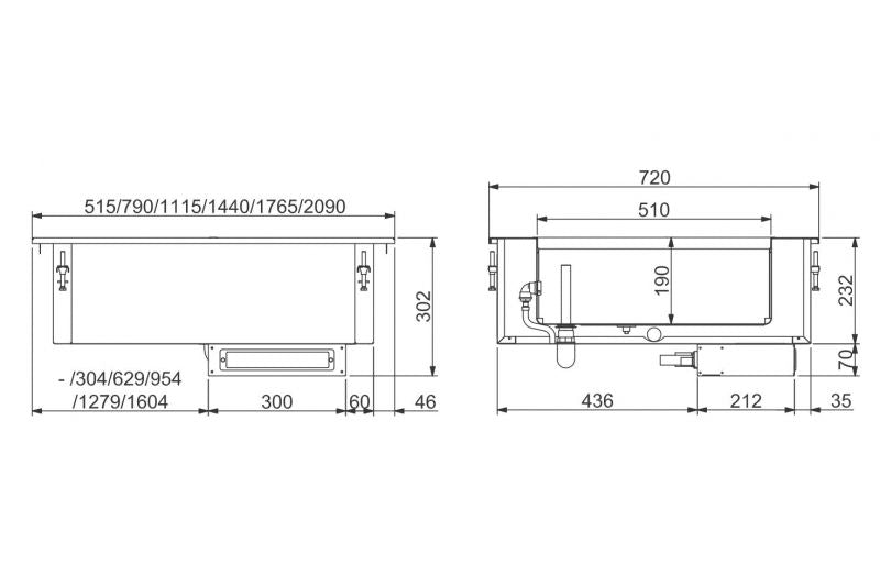 AfG Berlin Ebm3gn Einbau-bain-marie Gn 3/1