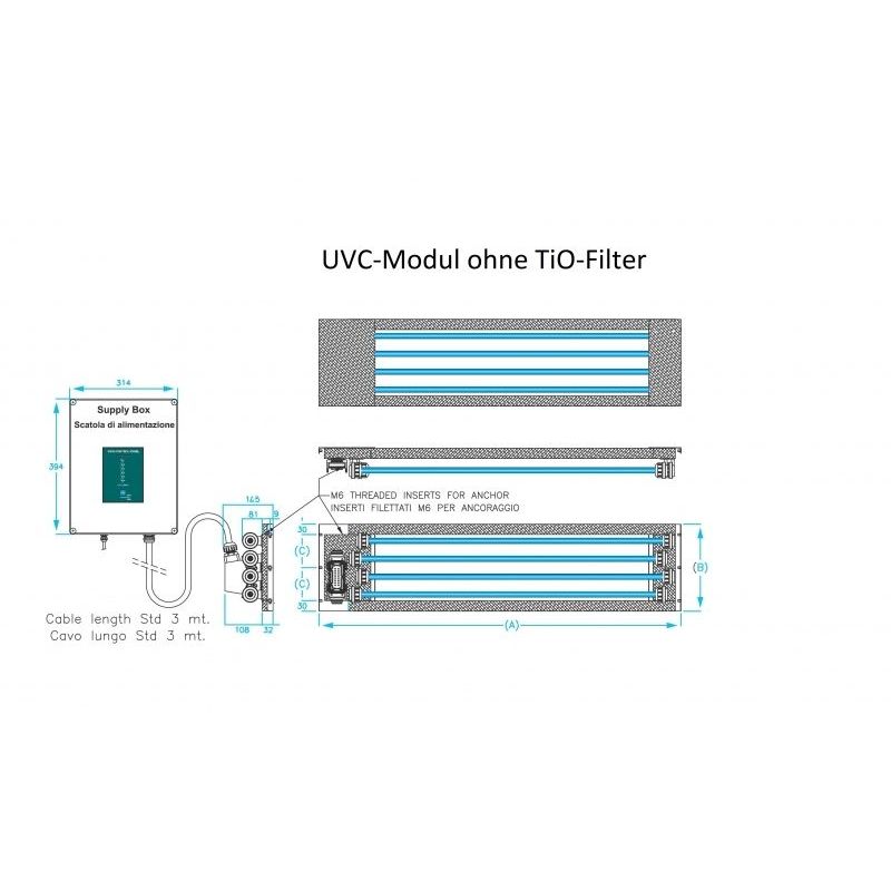 AfG Berlin Uvc4/40 Uvc-modul Mit 4 Röhren Und