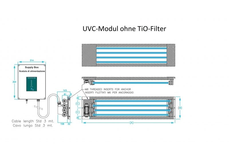 AfG Berlin Uvc4/40 Uvc-modul Mit 4 Röhren Und