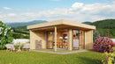Fjordholz Gartenhaus Alu Concept Relax 44 B
