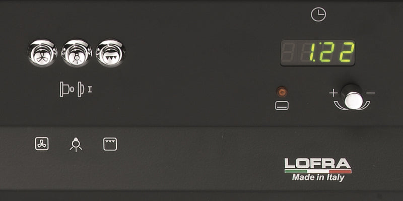 LOFRA - RAINBOW - SINGLE OVEN 90 cm - PNMG 96 MFT / C - Black - Chrome Finish 