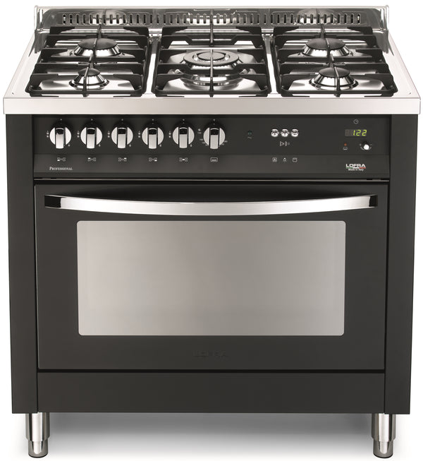 LOFRA - RAINBOW - SINGLE OVEN 90 cm - PNMG 96 MFT / C - Black - Chrome Finish 