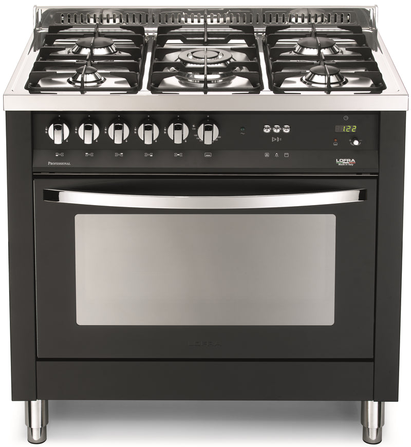 LOFRA - RAINBOW - SINGLE OVEN 90 cm - PNMG 96 MFT / C - Black - Chrome Finish 