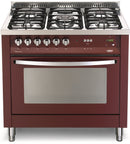 LOFRA - RAINBOW - SINGLE OVEN 90 cm - PRG 96 MFT/C - Burgundy 