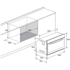 LOFRA - ETNA - GAS EINBAU BACKOFEN 90 cm - FAS 96 GE - INOX – Vorschau 4