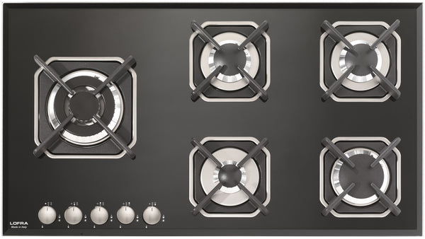LOFRA - MARTE - GAS HOB 90 CM - HGN 9 B0 - BLACK - WOK LEFT 