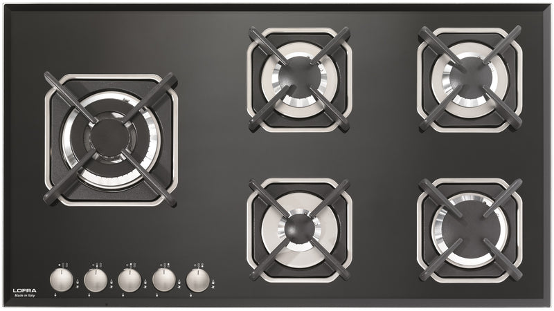 LOFRA - MARTE - GAS HOB 90 CM - HGN 9 B0 - BLACK - WOK LEFT 