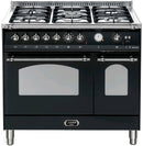 LOFRA - DOLCEVITA - DOUBLE OVEN 90 cm - RNMD 96 MFTE/ CI - Black - Chrome Finish 
