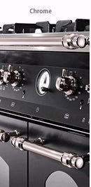 LOFRA - DOLCEVITA - DOUBLE OVEN 90 cm - RBID 96 MFTE/CI - IVORY - Chrome Finish 