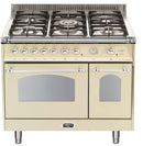 LOFRA - DOLCEVITA - DOUBLE OVEN 90 cm - RBID 96 MFTE/CI - IVORY - Chrome Finish 