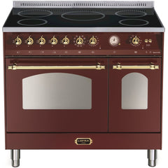 LOFRA - DOLCEVITA INDUKTION - DOUBLE OVEN 90 cm - RRD 96 MFTE/ 5I - Burgundy Messing Finish – Vorschau 1