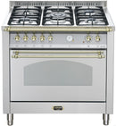 LOFRA - DOLCEVITA - SINGLE OVEN 90 cm - RSG 96 MFT / CI - Stainless - Brass finish 