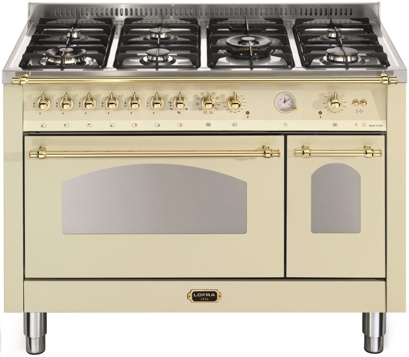 LOFRA - DOLCEVITA - DOUBLE OVEN 120cm - RBID 126 MFT+E/ 2 AEO - IVORY MESSING FINISH