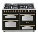 LOFRA - DOLCEVITA - QUATTROPORTE 120 cm - RNM 126 SMFET+MFT/ 2AEO - Black - Brass Finish 