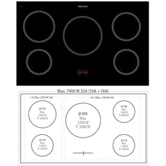 LOFRA - DOLCEVITA INDUKTION - DOUBLE OVEN 90 cm - RBPD 96 MFTE/ 5I - Perlweiß Chrom Finish – Vorschau 2