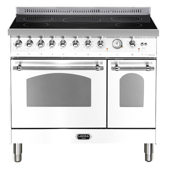 LOFRA - DOLCEVITA INDUCTION - DOUBLE OVEN 90 cm - RBPD 96 MFTE/ 5I - Pearl white chrome finish 