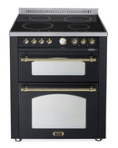 LOFRA - DOLCEVITA INDUCTION - DOUBLE OVEN 70 cm - RNMUD 76 MFTE/ 4I - Black Brass Finish 