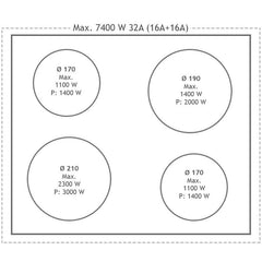 LOFRA - DOLCEVITA INDUKTION - DOUBLE OVEN 70 cm - RNMUD 76 MFTE/ 4I - Black Messing Finish – Vorschau 3