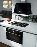 LOFRA - DOLCEVITA - BUILT-IN OVEN 90 cm - FRNM 99 EE - BLACK / BRASS FINISH 