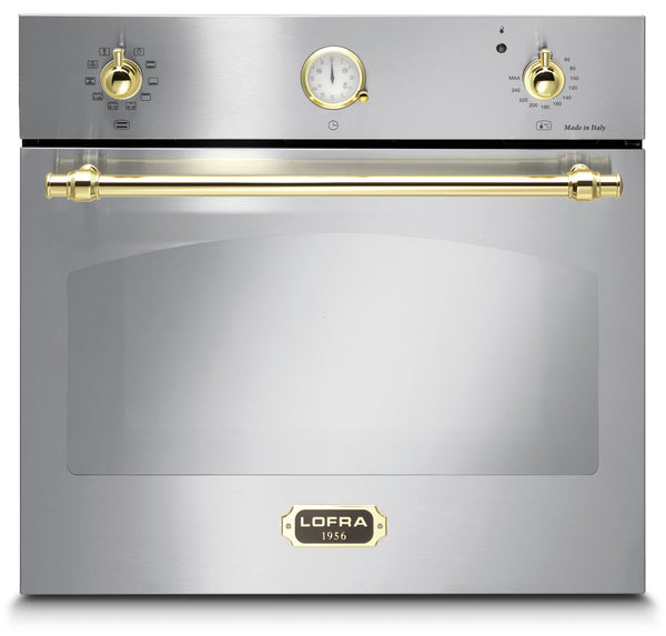 LOFRA - DOLCEVITA - EINBAU BACKOFEN 60 cm - FRS 69 EE- EDELSTAHL - MESSING FINISH
