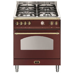 LOFRA - DOLCEVITA - SINGLE OVEN 60 cm - RR 66 MFT / CI - Burgundy - Messing Finish – Vorschau 1